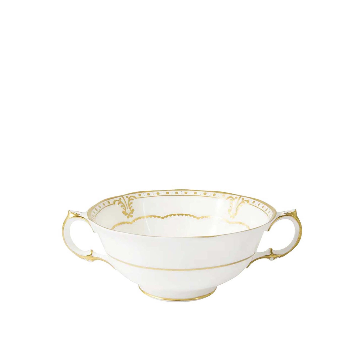Royal Crown Derby Elizabeth Gold Cream Soup Cup | 15oz