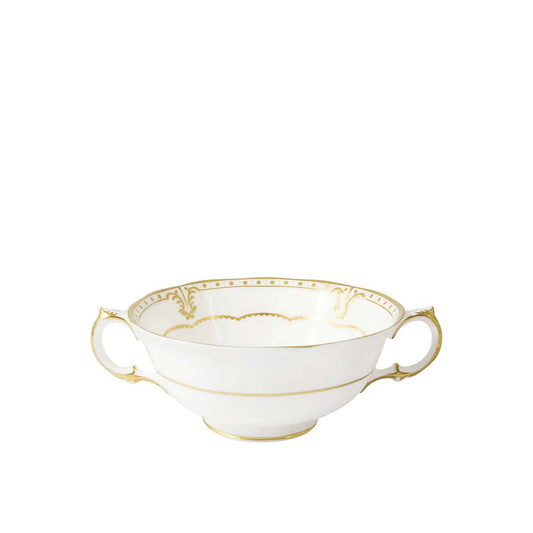 Royal Crown Derby Elizabeth Gold Cream Soup Cup | 15oz