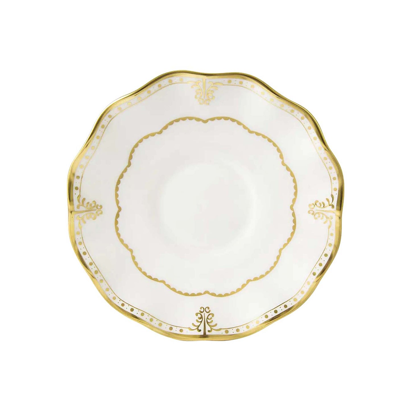 Royal Crown Derby Elizabeth Gold Saucer Cream Soup Saucer | 6.5in