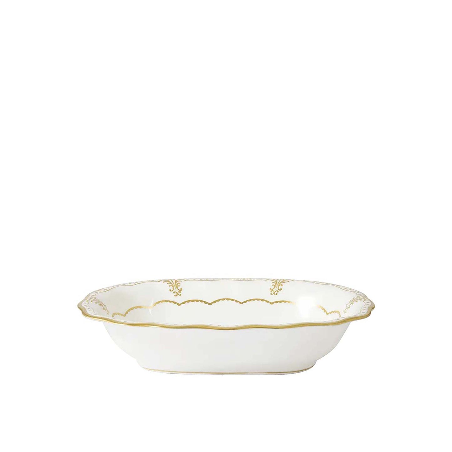 Royal Crown Derby Elizabeth Gold Open Vegetable Dish | 9in