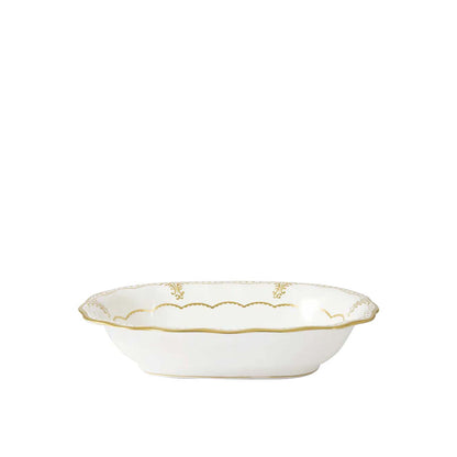 Royal Crown Derby Elizabeth Gold Open Vegetable Dish | 9in