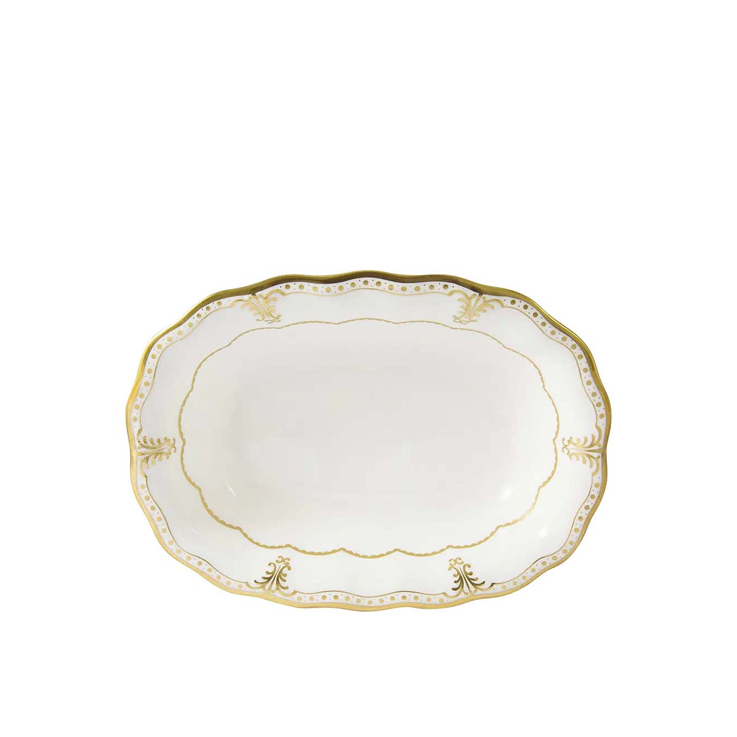 Royal Crown Derby Elizabeth Gold Open Vegetable Dish | 9in