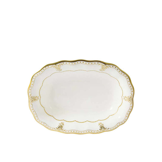 Royal Crown Derby Elizabeth Gold Open Vegetable Dish | 9in