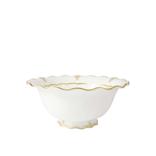 Royal Crown Derby Elizabeth Gold Salad Bowl | 62oz