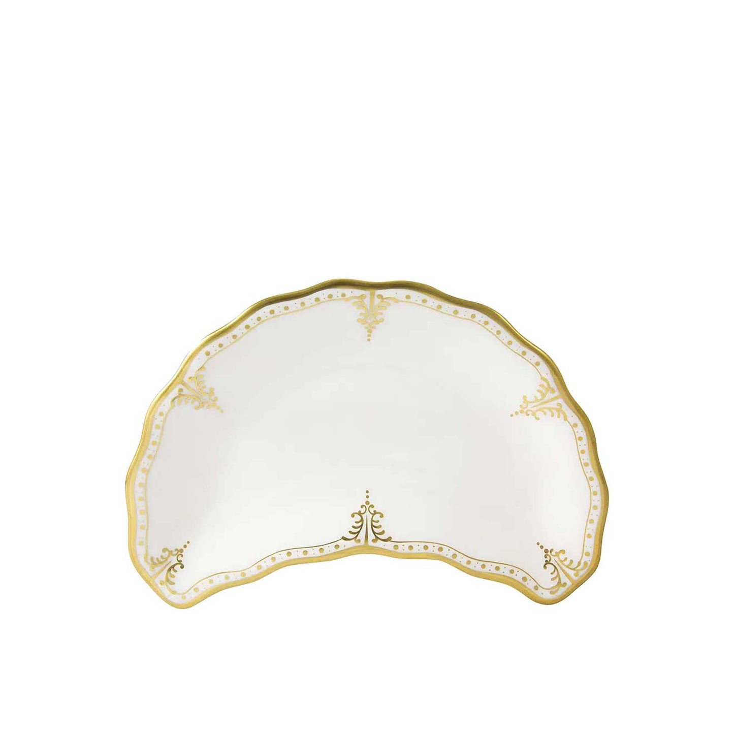 Royal Crown Derby Elizabeth Gold Crescent Salad Plate | 8in