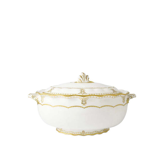 Royal Crown Derby Elizabeth Gold Soup Tureen | 100oz