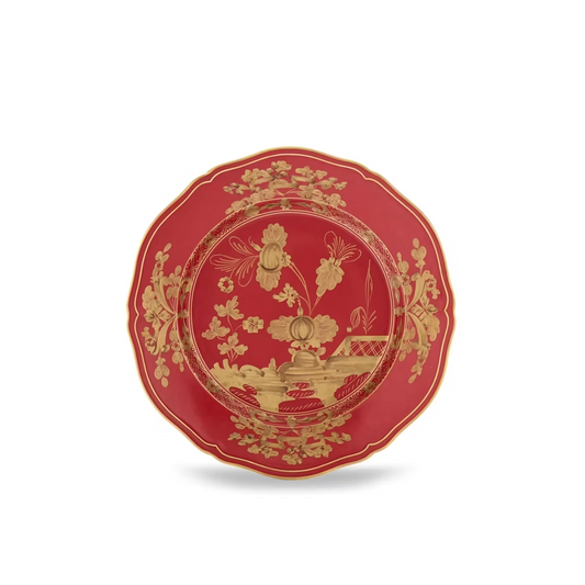 Ginori 1735 Oriente Italiano Flat Dinner Plate | Rubrum 10.5in
