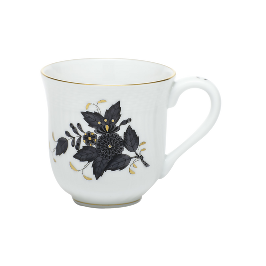 Herend Chinese Bouquet Black Mug |  10oz