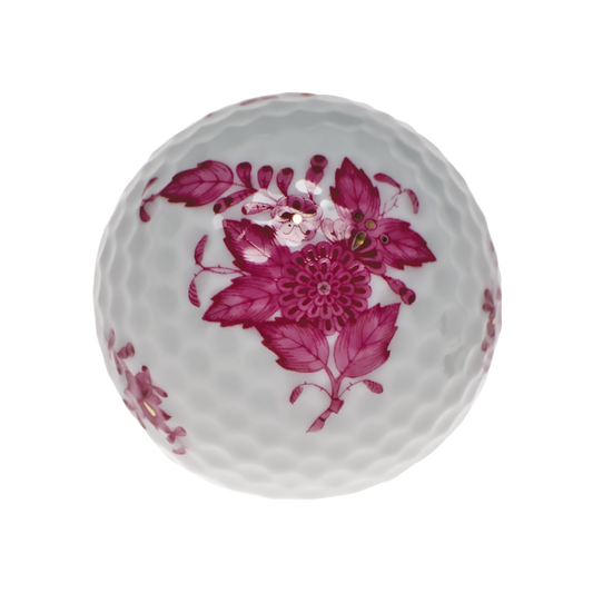Herend Chinese Bouquet Raspberry Golf Ball | 1.75in
