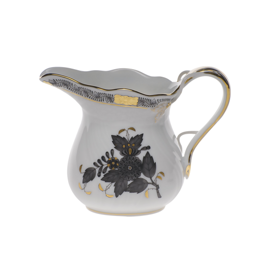 Herend Chinese Bouquet Black Creamer | 6oz