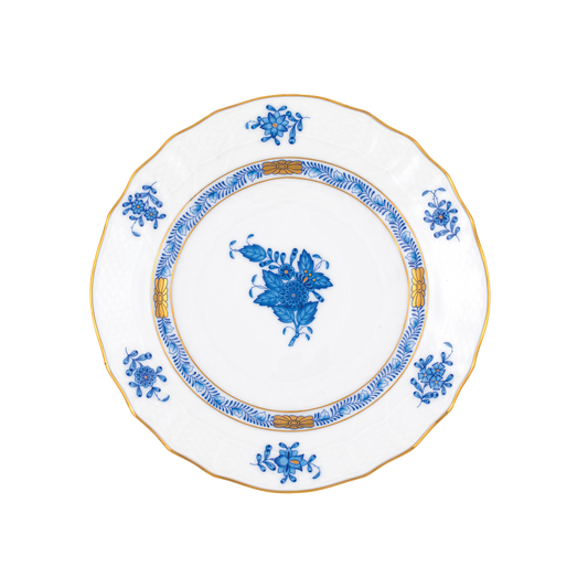 Herend Chinese Bouquet Blue Bread + Butter Plate | 6in