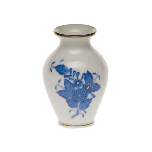 Herend Chinese Bouquet Blue Bud Vase | 2.5in