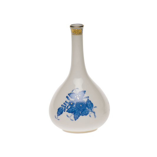 Herend Chinese Bouquet Blue Bud Vase | 5.25in