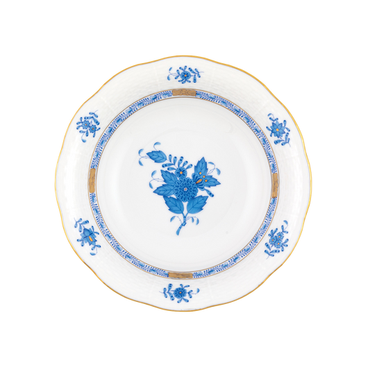 Herend Chinese Bouquet Blue Oatmeal Bowl | 6.5in