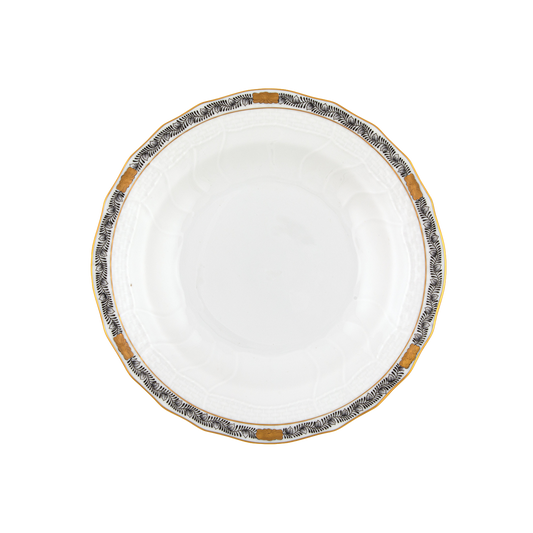 Herend Chinese Bouquet Garland Black Dessert Plate | 8.25in