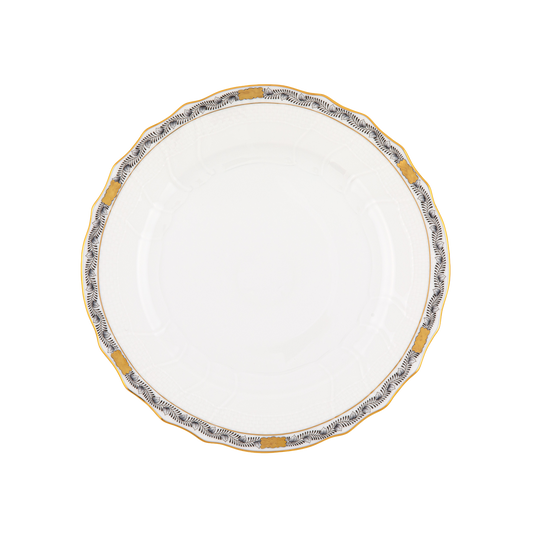 Herend Chinese Bouquet Garland Black Dinner Plate | 10.5in