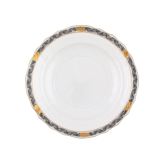 Herend Chinese Bouquet Garland Black Salad Plate | 7.5in