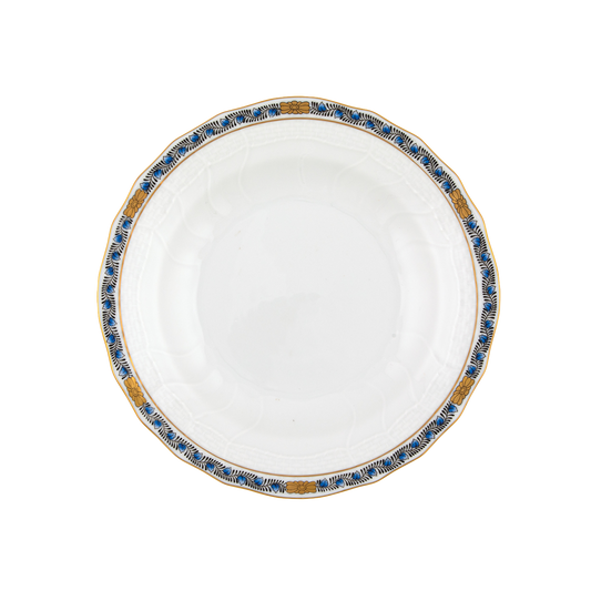 Herend Chinese Bouquet Garland Black Sapphire Dessert Plate | 8.25in