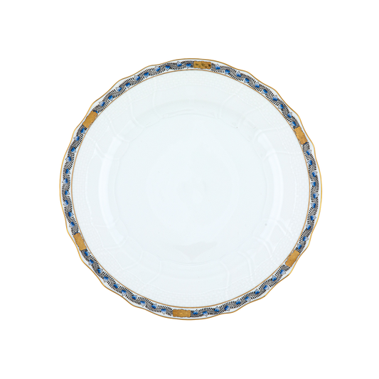 Herend Chinese Bouquet Garland Black Sapphire Dinner Plate | 10.5in