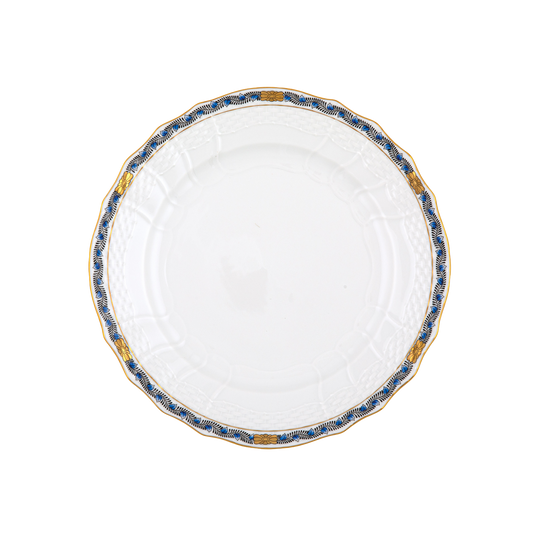 Herend Chinese Bouquet Garland Black Sapphire Service Plate | 11in