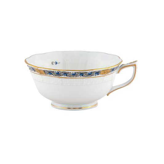 Herend Chinese Bouquet Garland Black Sapphire Tea Cup | 8oz