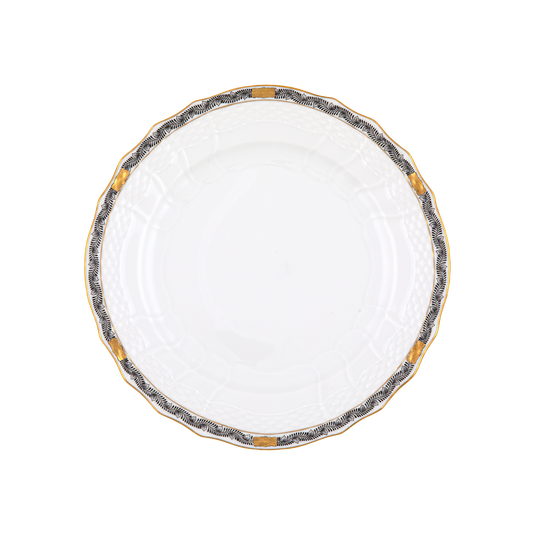 Herend Chinese Bouquet Garland Black Service Plate | 11in
