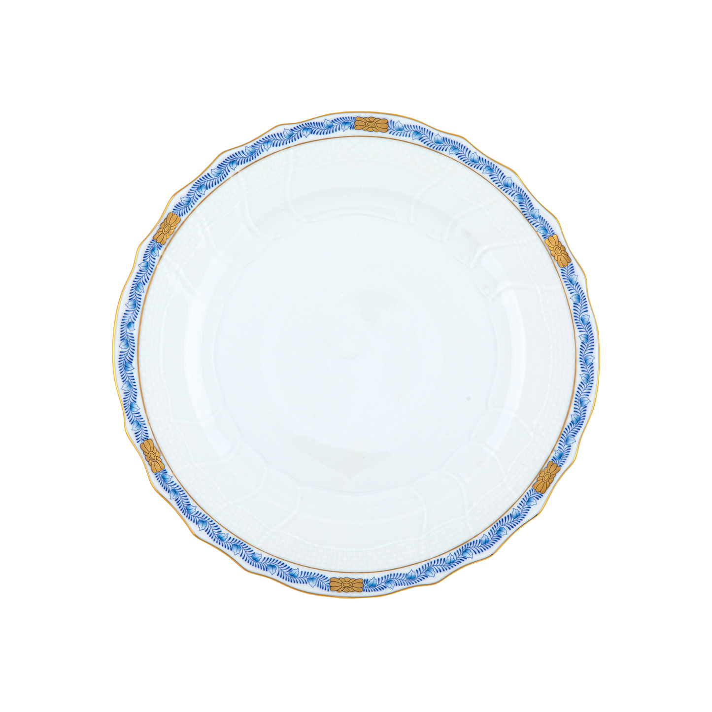Herend Chinese Bouquet Garland Blue Dinner Plate | 10.5in