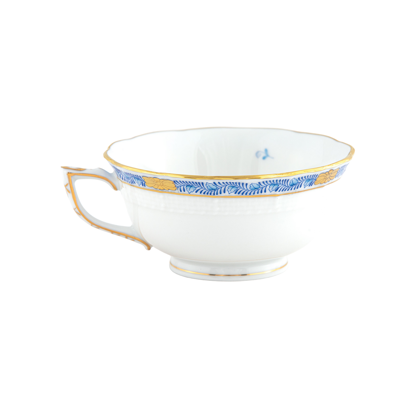 Herend Chinese Bouquet Garland Blue Tea Cup | 8oz