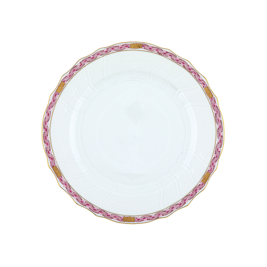 Herend Chinese Bouquet Garland Raspberry Dinner Plate | 10.5in