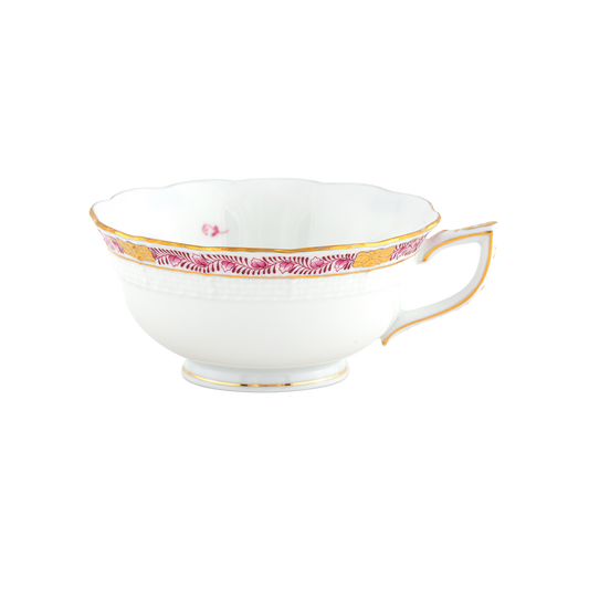 Herend Chinese Bouquet Garland Raspberry Tea Cup | 8oz