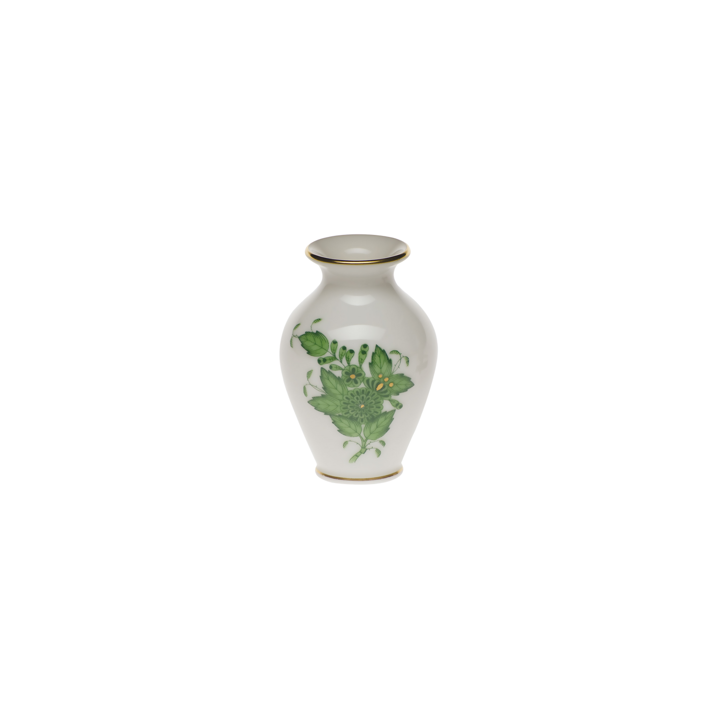 Herend Chinese Bouquet Green Bud Vase | 2.5in