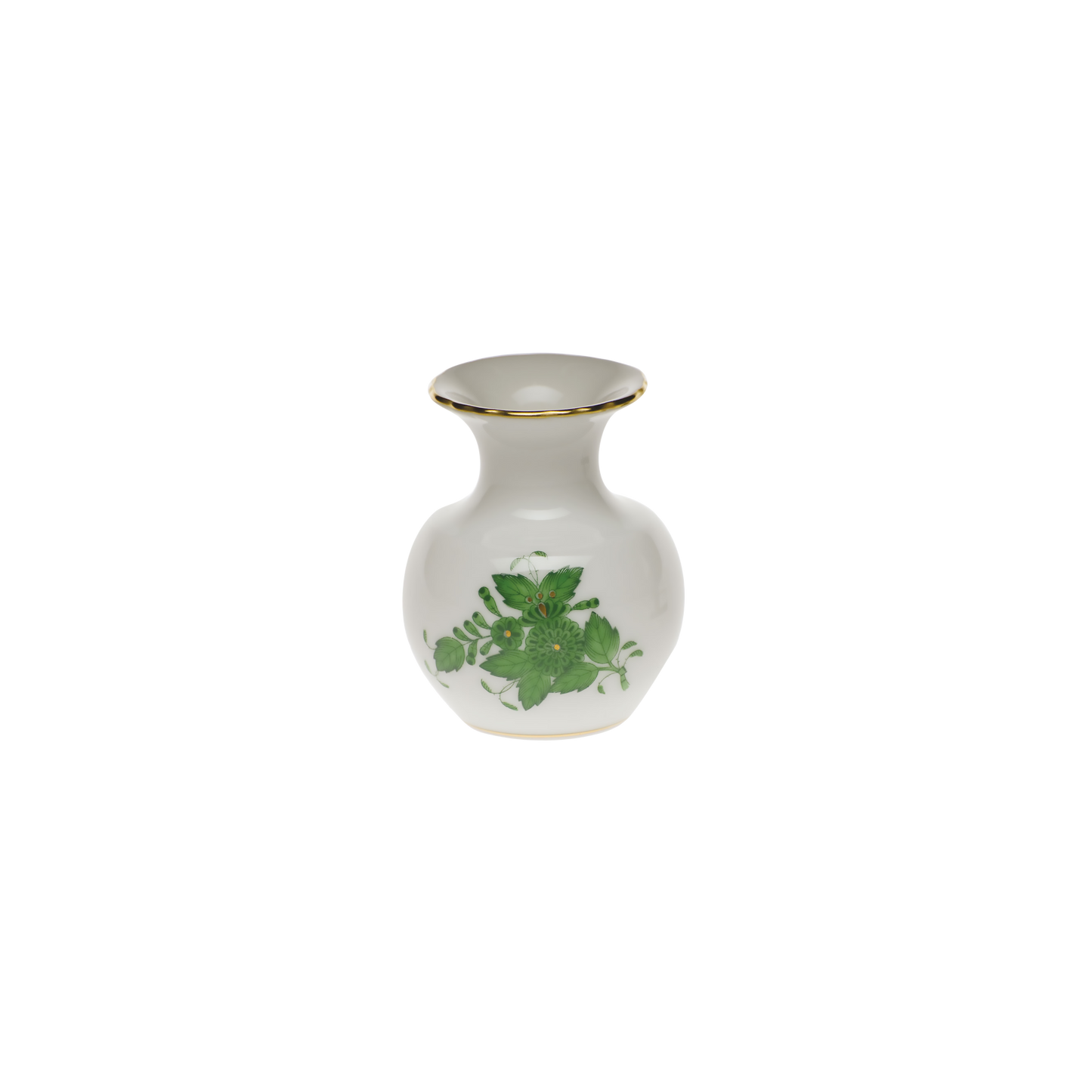 Herend Chinese Bouquet Green Bud Vase | 2.75in