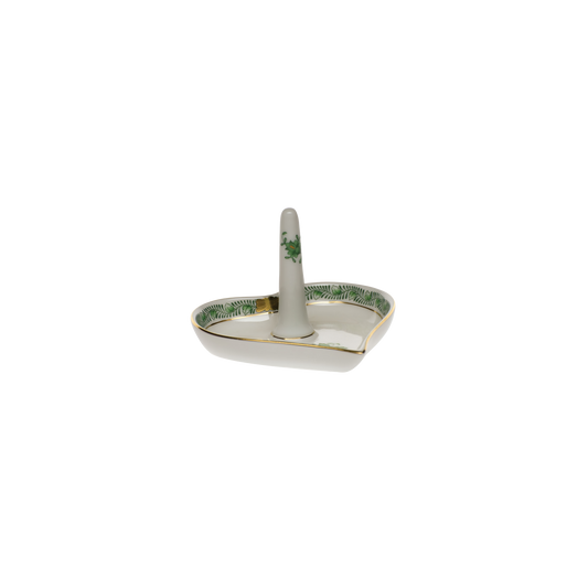 Herend Chinese Bouquet Green Ring  Holder | 4x2.5in