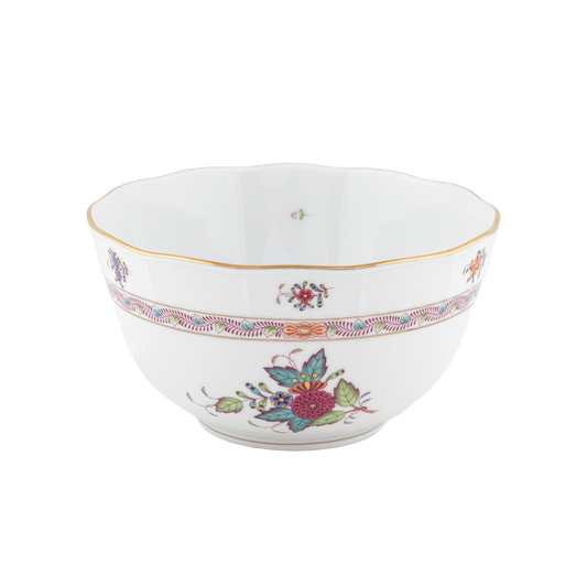 Herend Chinese Bouquet Multicolor Round Bowl | 3.5pt 7.5in