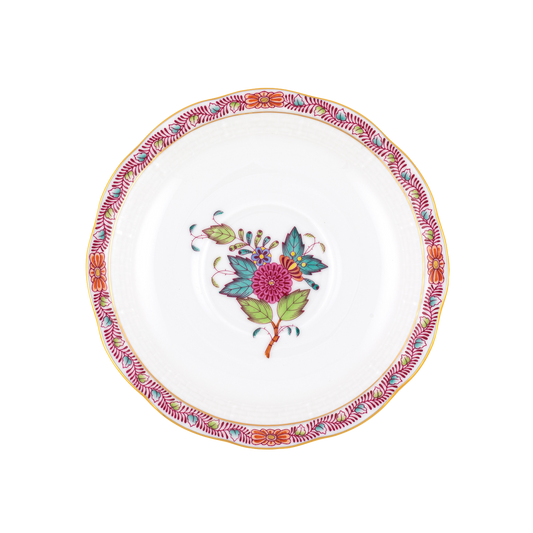 Herend Chinese Bouquet Multicolor Tea Saucer | 6in