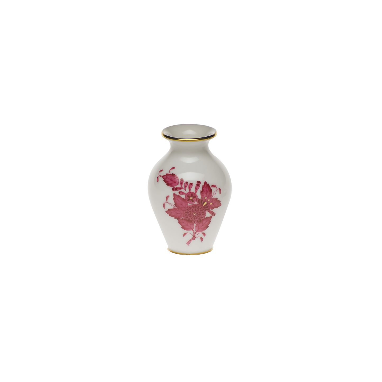 Herend Chinese Bouquet Raspberry Bud Vase | 2.5in