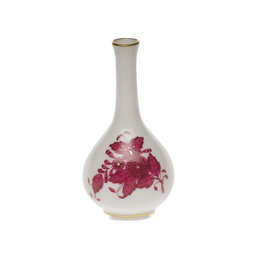 Herend Chinese Bouquet Raspberry Bud Vase | 3.5in