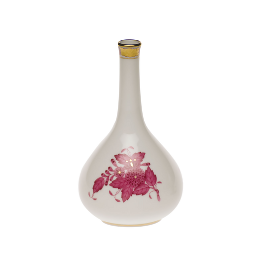 Herend Chinese Bouquet Raspberry Bud Vase | 5.25in