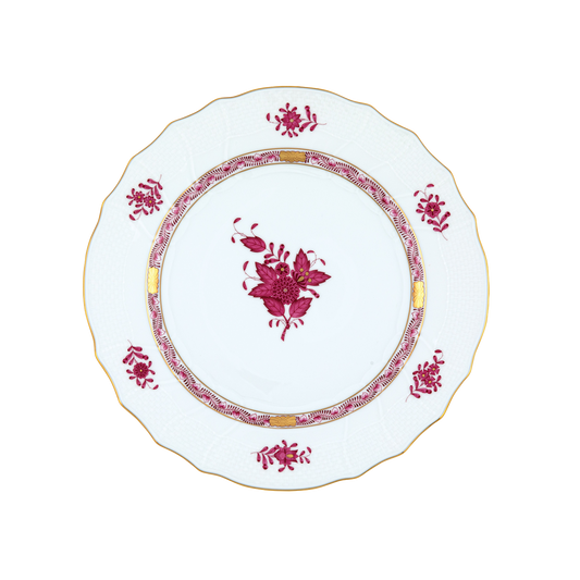 Herend Chinese Bouquet Raspberry Dinner Plate | 10.5in