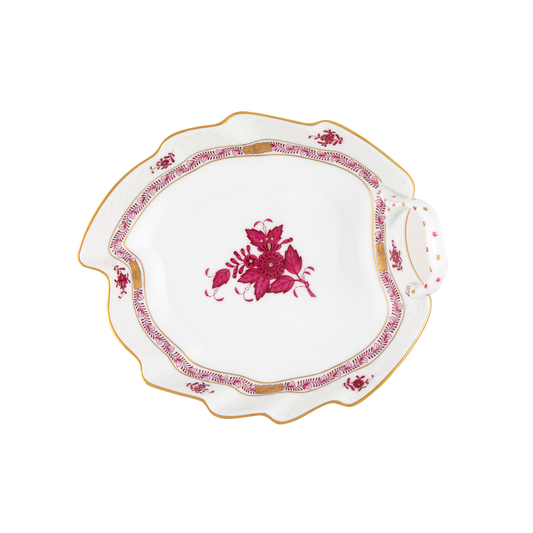 Herend Chinese Bouquet Raspberry Leaf Dish | 7.75in