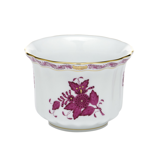 Herend Chinese Bouquet Raspberry Mini Cachepot | 4.5x4.5in