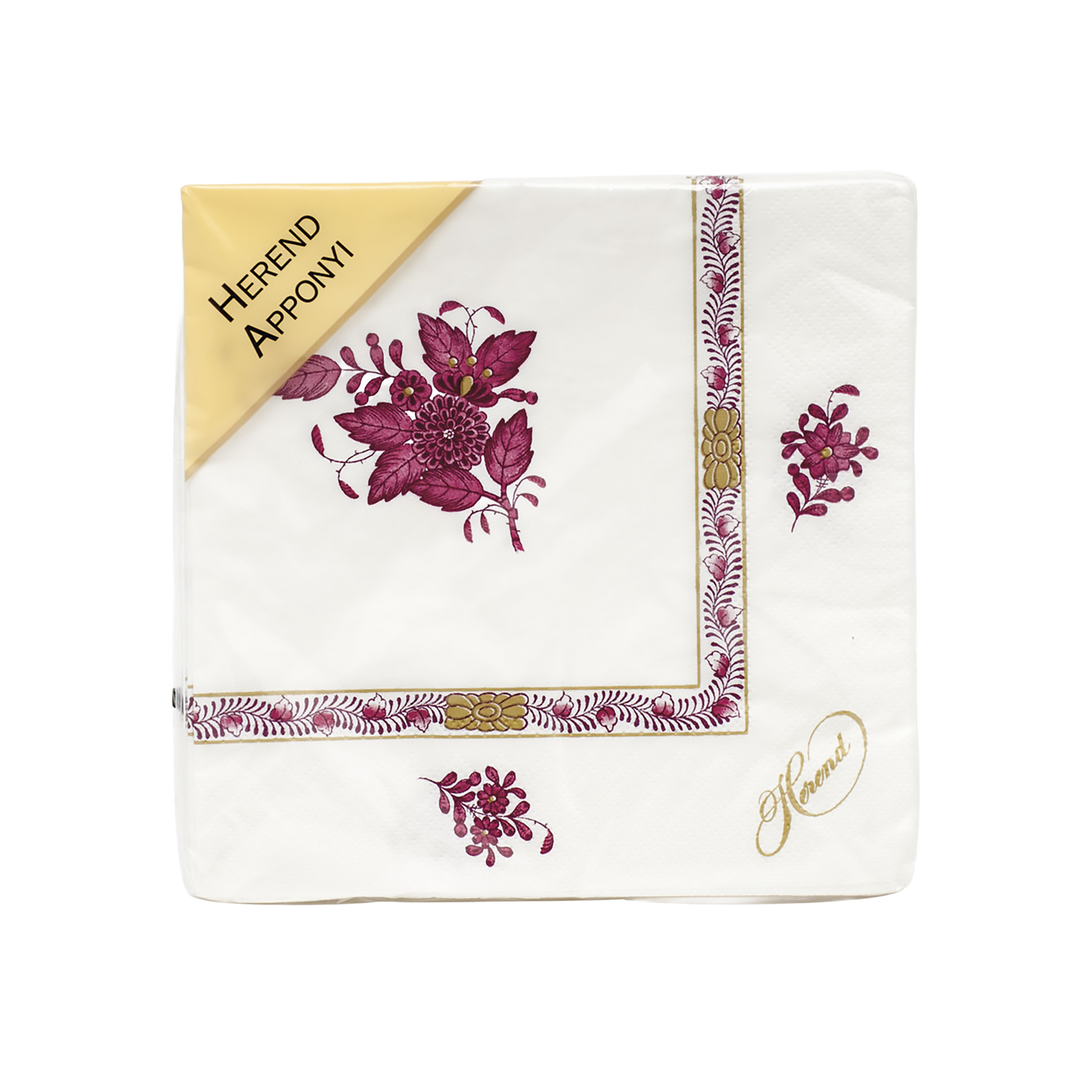 Herend Chinese Bouquet Raspberry Napkin | Package of 20in