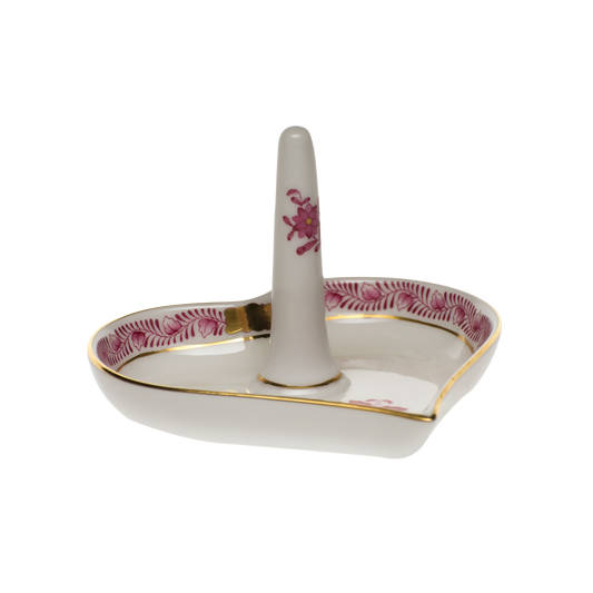 Herend Chinese Bouquet Raspberry Ring Holder | 4x2.5in