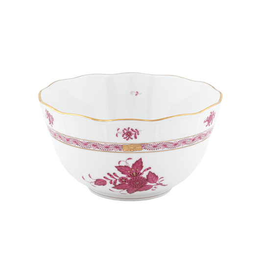 Herend Chinese Bouquet Raspberry Round Bowl | 3.5pt