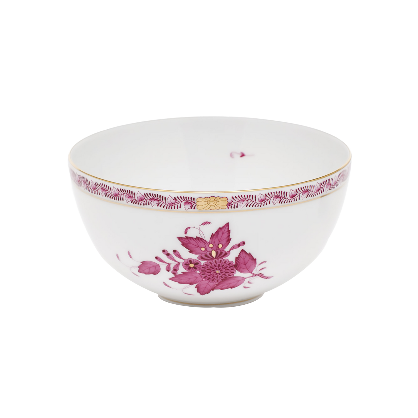 Herend Chinese Bouquet Raspberry Small Bowl | 3x5.75in