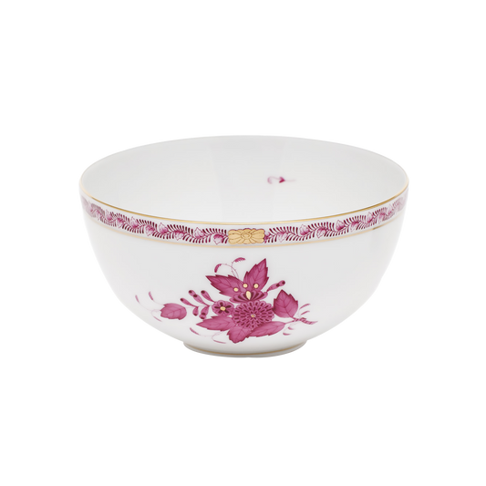 Herend Chinese Bouquet Raspberry Small Bowl | 3x5.75in