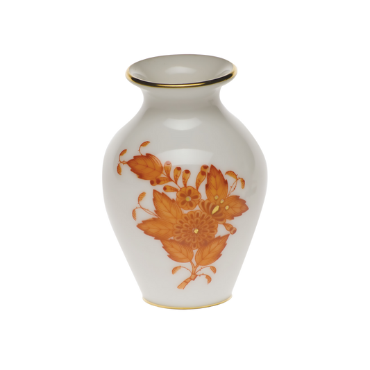 Herend Chinese Bouquet Rust Bud Vase | 2.5in