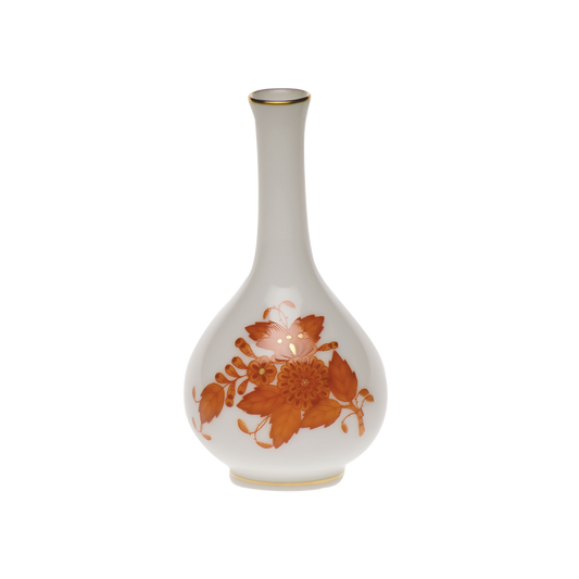 Herend Chinese Bouquet Rust Bud Vase | 3.5in
