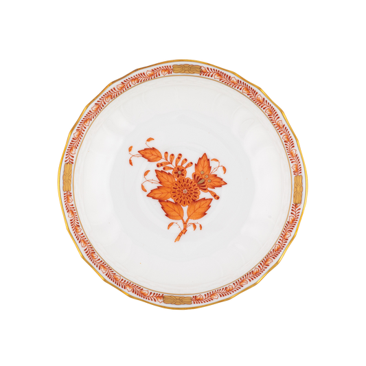Herend Chinese Bouquet Rust Canton Saucer | 5.5in