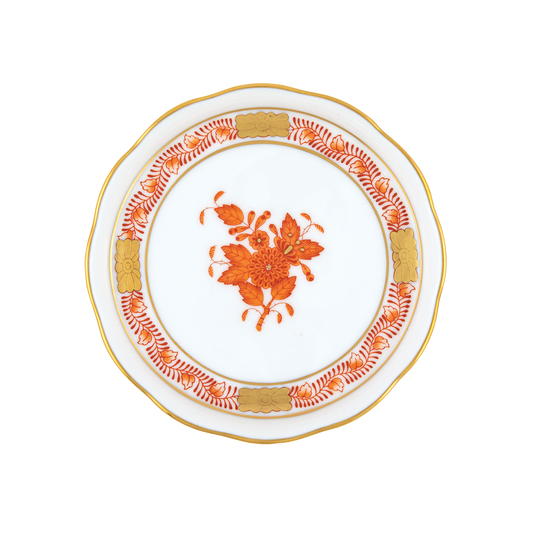 Herend Chinese Bouquet Rust Coaster | 4in
